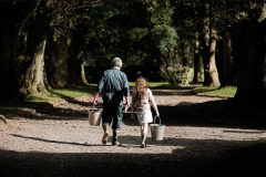This image released by Super shows Andrew Bennett, left, and Catherine Clinch in a scene from "The Quiet Girl." (Super via AP)